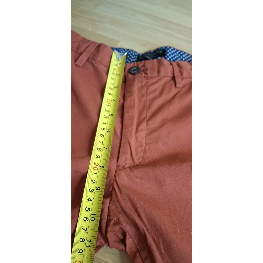 Banana Republic Men's Aiden Cinnabar Cotton Pants Size 31 X 32 Summerweight
